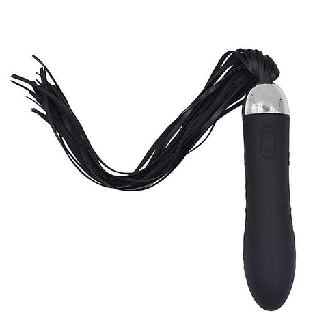 Deluxe Silicone Whip Vibrating Anal Plug by BDStyle