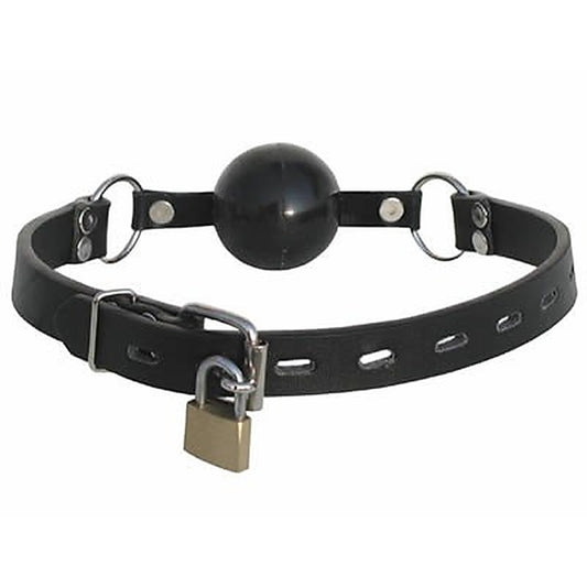 Leather Folk Ball Gag by BDStyle