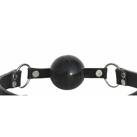 Leather Folk Ball Gag by BDStyle