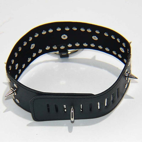 Fierce Faux Leather Bondage Collar by BDStyle
