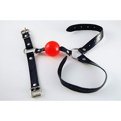 BDSM Ball Gag with Chin Strap Thin by BDStyle