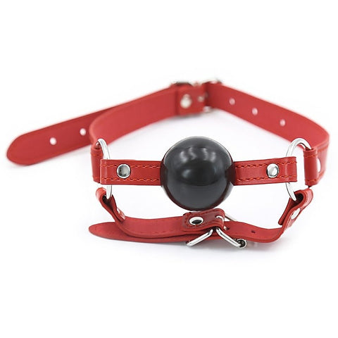 BDSM Ball Gag with Chin Strap Thin by BDStyle