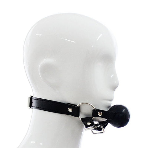 BDSM Ball Gag with Chin Strap Thin by BDStyle