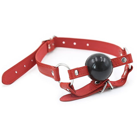 BDSM Ball Gag with Chin Strap Thin by BDStyle
