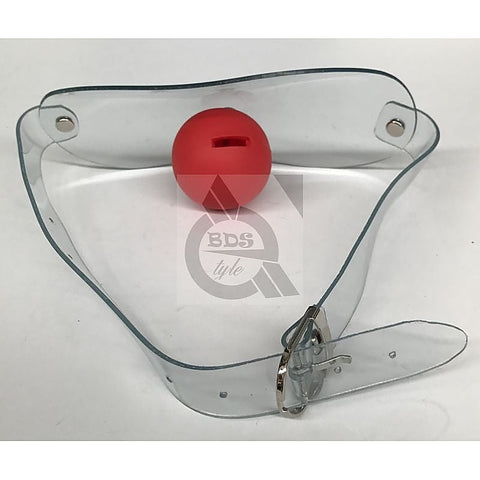 Transparent String Mouth Red Ball Gag by BDStyle