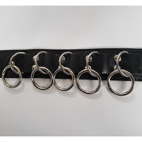 Wild Cat Slaves Collar with Metal O-rings by BDStyle
