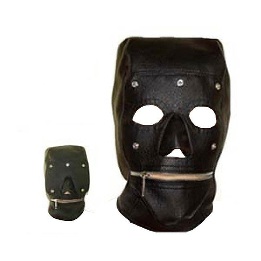 Serious Bondage Hood with Mouth Zipper by BDStyle