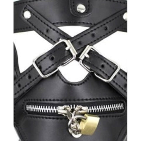 BDSM Hood Harness & Muzzle Thin by BDStyle