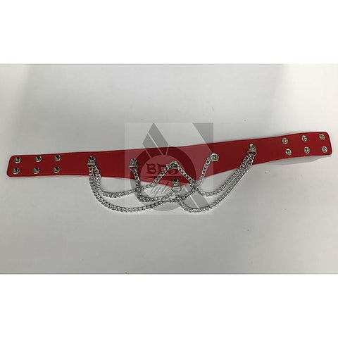 Ladies Fetish Collar With Chains by BDStyle