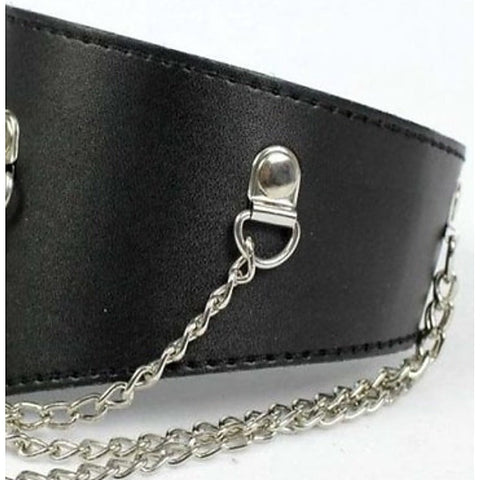 Ladies Fetish Posture Collar with Chains by BDStyle