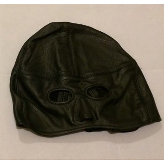 Leather Addicts Bondage Hood with Open Chin by BDStyle