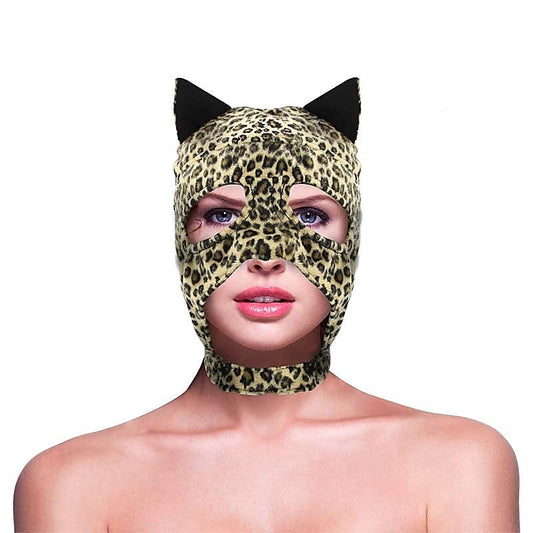 Leopard Print Fetish Hood by BDStyle