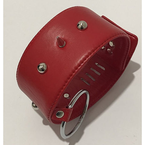 Spiked Bondage Collar Metal O Ring by BDStyle