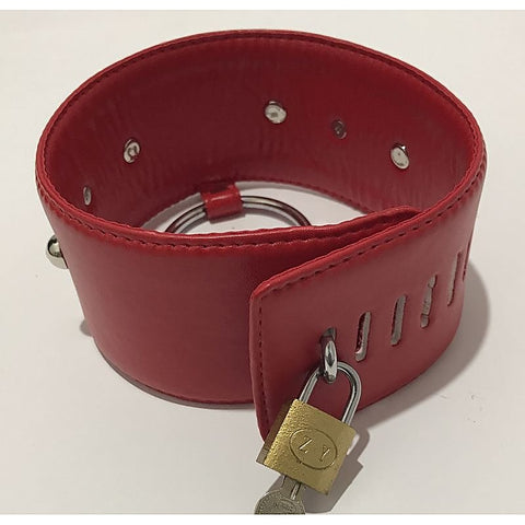 Spiked Bondage Collar Metal O Ring by BDStyle