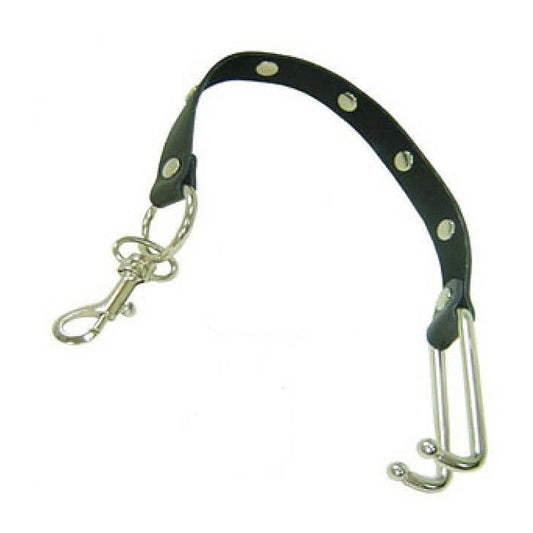 Metal Nose Hooks on Connectable Leather Lead by BDStyle