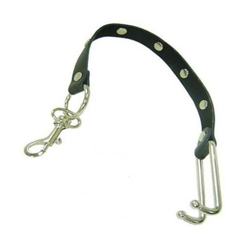 Metal Nose Hooks on Connectable Leather Lead by BDStyle
