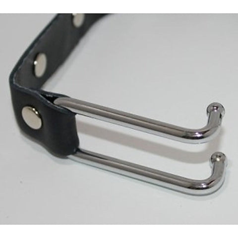 Metal Nose Hooks on Connectable Leather Lead by BDStyle