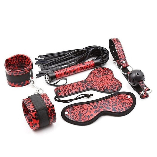 Red Leopard Bondage Kit by BDStyle