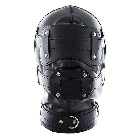 Bug-Eyed Lockdown Hood With Penis Gag by BDStyle