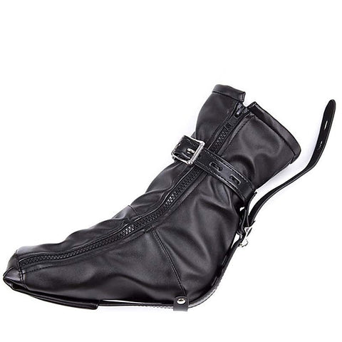Bondage Booties Faux Leather by BDStyle