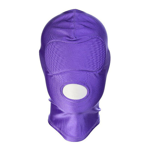 Spandex Open Mouth Hood With Padded Blindfold by BDStyle