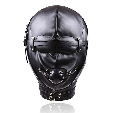 BDSM Hood With Removable Ball Gag by BDStyle