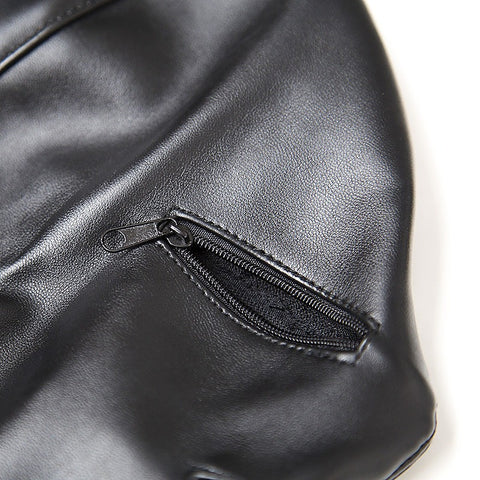 Basic Zipper Hood With O-Ring Collar by BDStyle