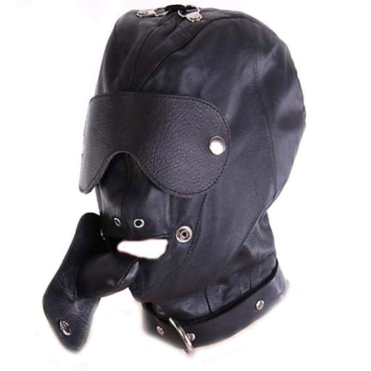Bondage Hood With Dildo Gag by BDStyle
