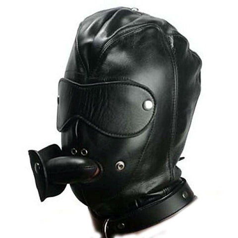 Bondage Hood With Dildo Gag by BDStyle