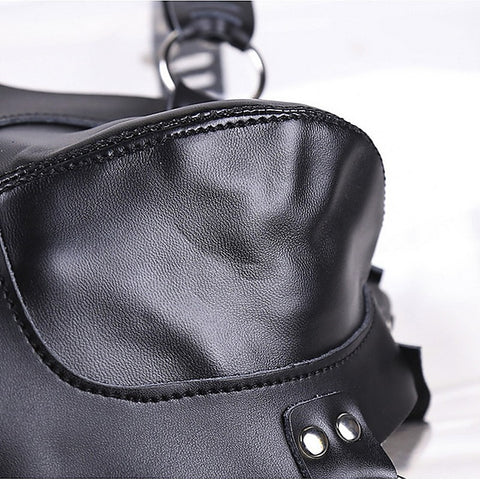 Faux Leather Male Chastity Pants by BDStyle