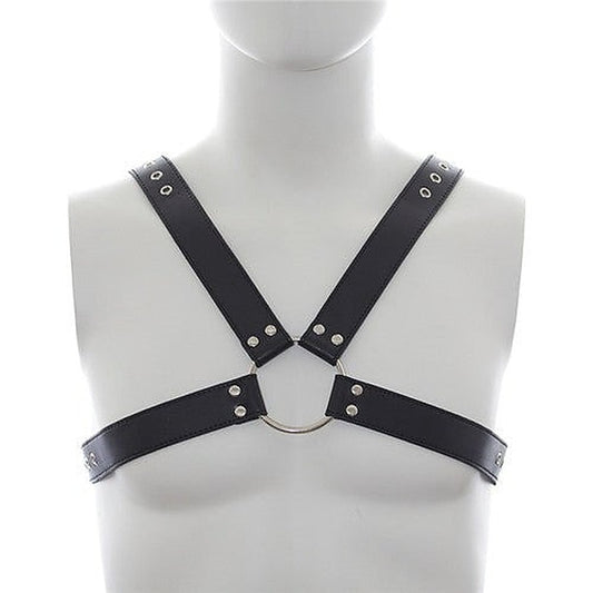 Deluxe Faux Leather Chest Harness by BDStyle