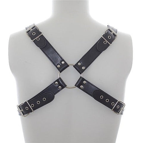 Deluxe Faux Leather Chest Harness by BDStyle