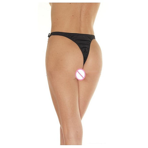 Faux Leather Ladies Panties with Chains by BDStyle