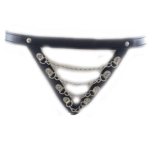 Sexy PU Panty with Front Chain by BDStyle