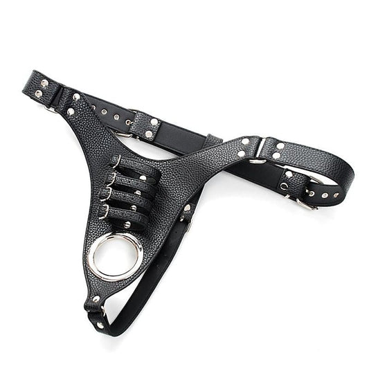 Strict Leather Harness with 4 Penile Straps by BDStyle