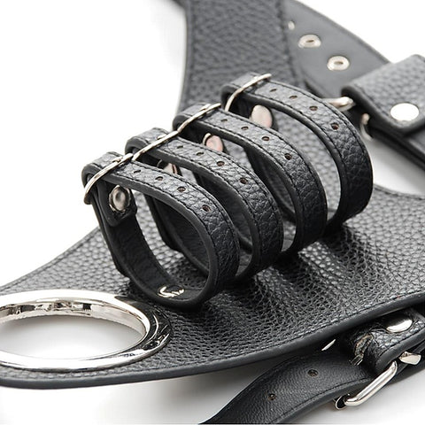Strict Leather Harness with 4 Penile Straps by BDStyle