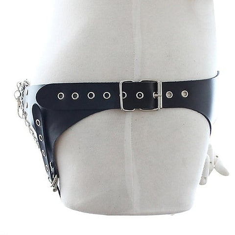 Leather & BDSM Thong with Chain by BDStyle
