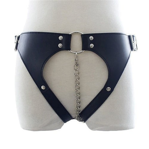 Leather & BDSM Thong with Chain by BDStyle
