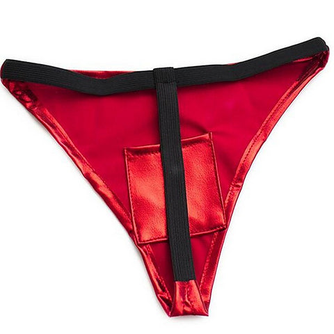 Patent Sexy Panty with Love Egg Bag by BDStyle
