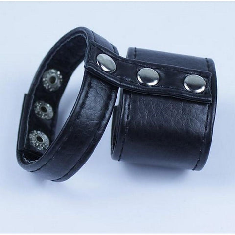 Leather Ball Divider Cock Ring by BDStyle