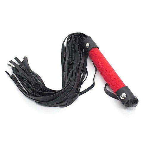 Fetish Play Whip Black and Red by BDStyle