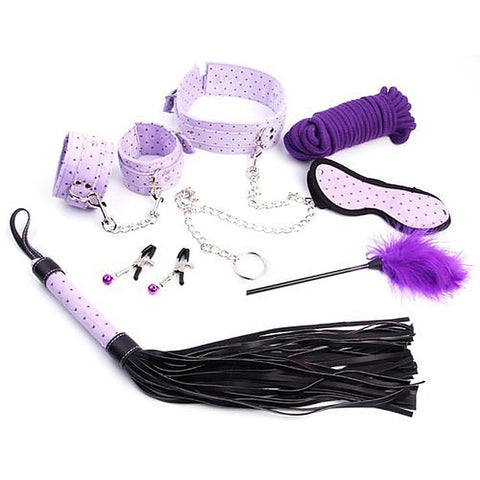 Plush BDSM Bondage Kit - 7 Piece Sensual Set by BDStyle