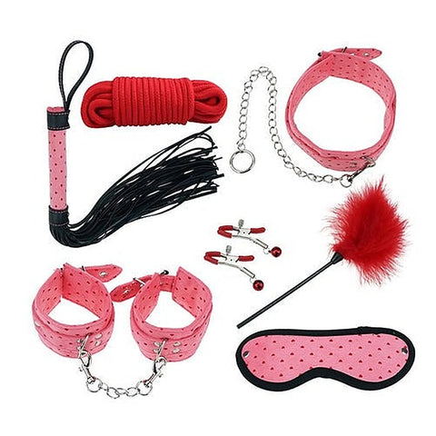 Plush BDSM Bondage Kit - 7 Piece Sensual Set by BDStyle