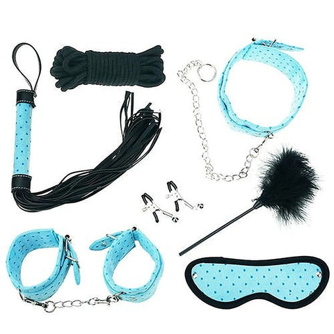 Plush BDSM Bondage Kit - 7 Piece Sensual Set by BDStyle