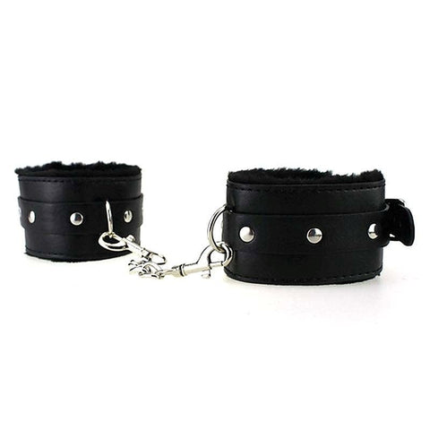 Plush SM Bondage Kit 7 Pcs Black by BDStyle