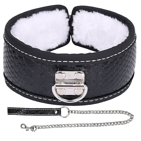 Colorful BDSM Collar With Lead by BDStyle