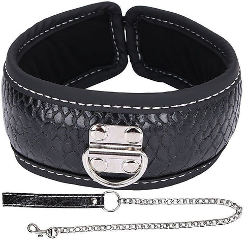 Colorful BDSM Collar With Lead by BDStyle