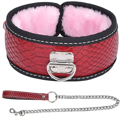 Colorful BDSM Collar With Lead by BDStyle