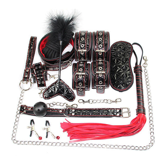 Diamond Pattern Plush Bondage Kit by BDStyle