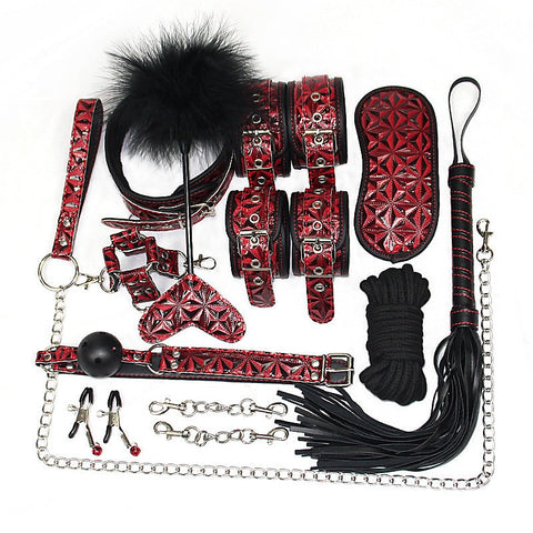 Diamond Pattern Plush Bondage Kit by BDStyle